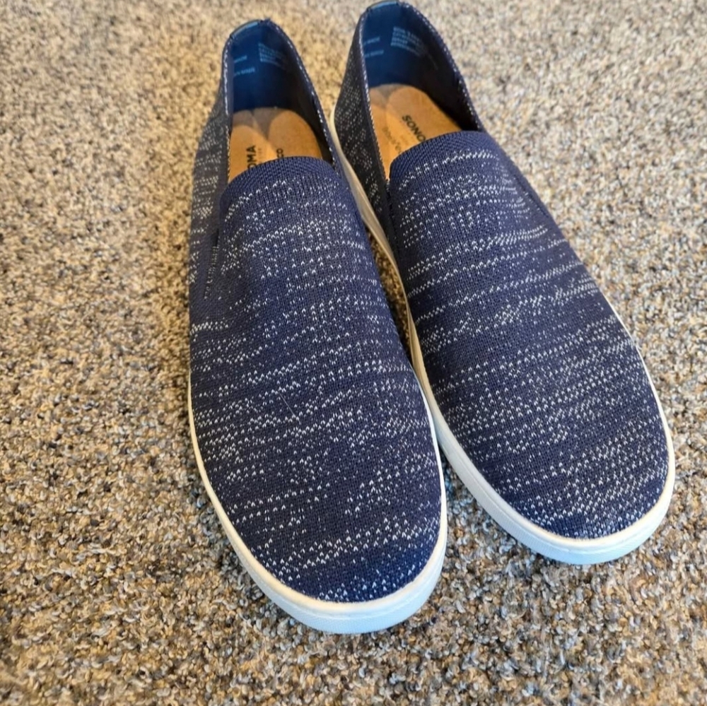 Sonoma Navy colored,Ortholite Eco casual comfort knit slipon ladies shoes,sz 8.5